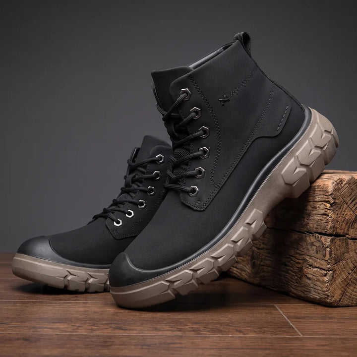 Kingsley Trail Combat Boots - Color:Black;Size:39