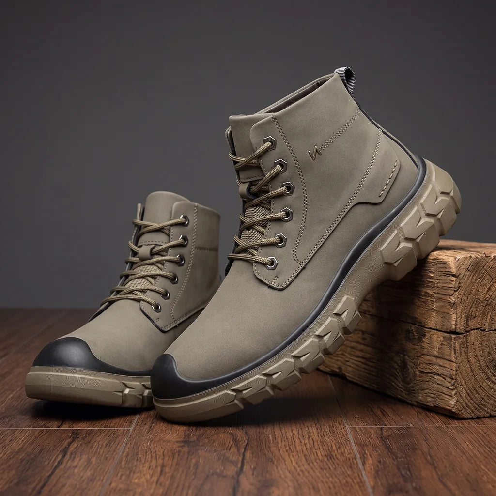 Kingsley Trail Combat Boots - Color:Gray;Size:39
