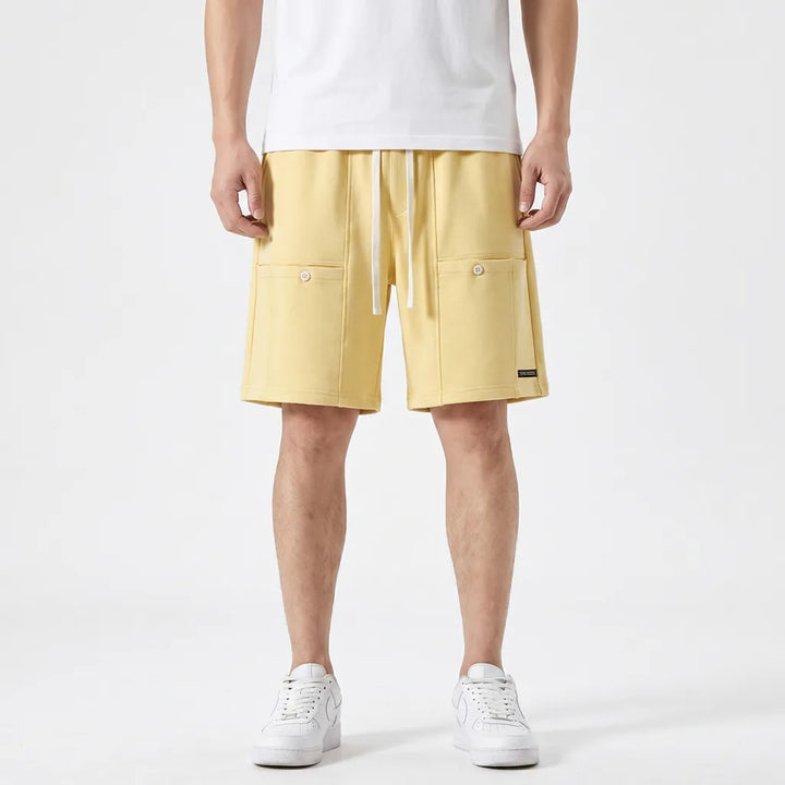 Yellow Reynolds Cotton Cargo Shorts 2