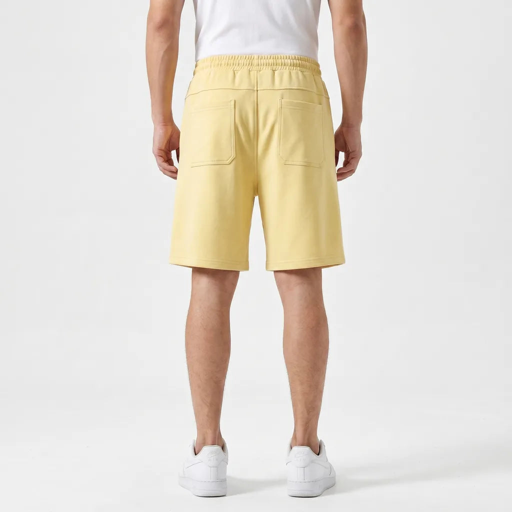 Yellow Reynolds Cotton Cargo Shorts 4