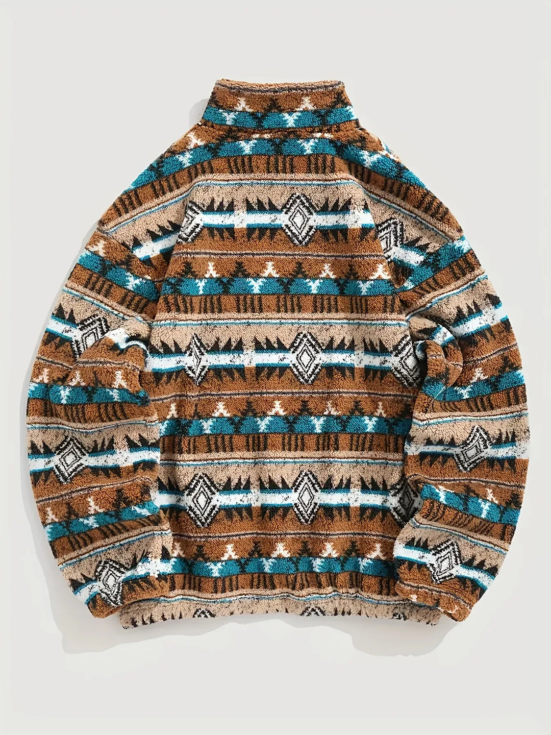 Men's Western Quarter-Zip Sweater brown 2.webp