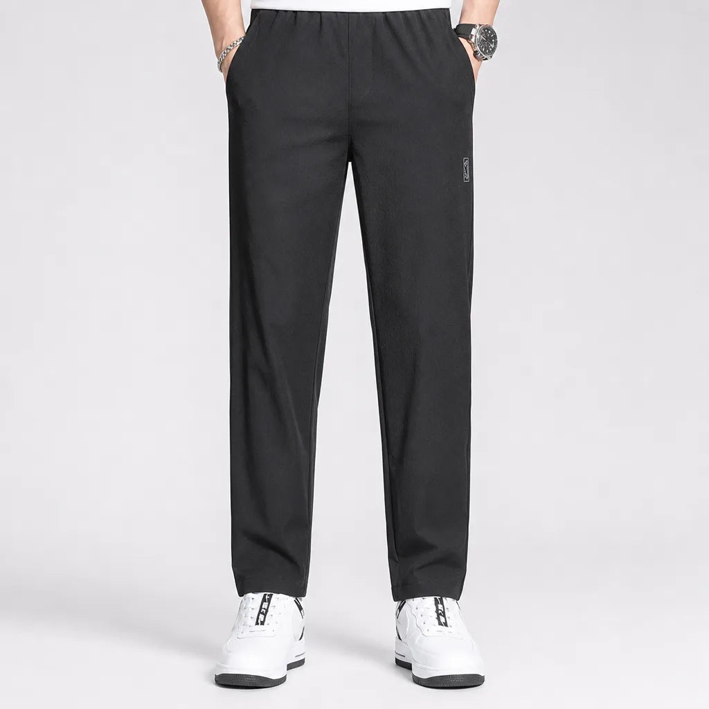 Lachlan | Men's Fall Straight leg Sweatpants - Color:Black;Size:S