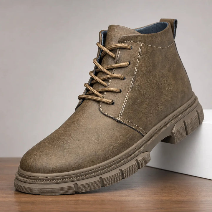Men's Beige Russell Lace Up Work Boots