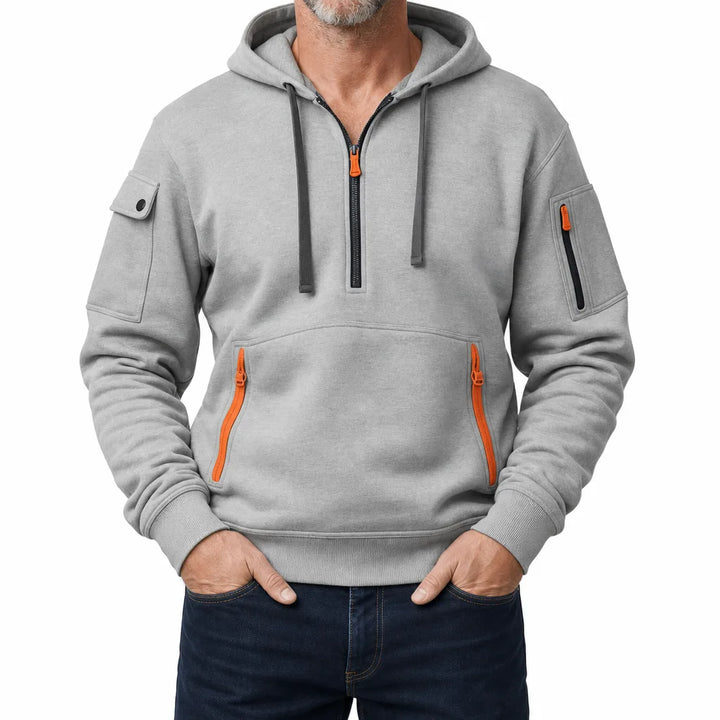 Lambert Utility Hoodie - Color:Gray;Size:XS