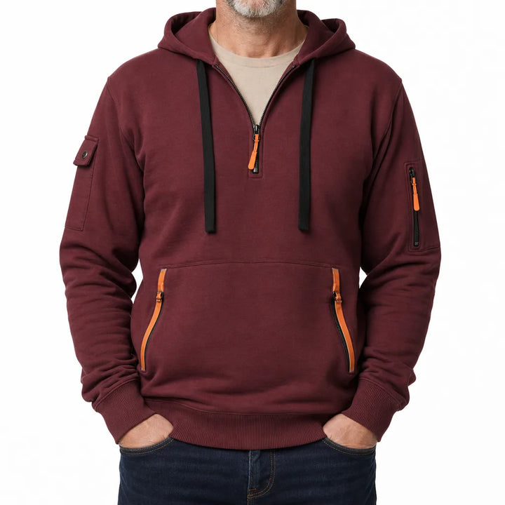 Lambert Utility Hoodie - Color:Red;Size:XS