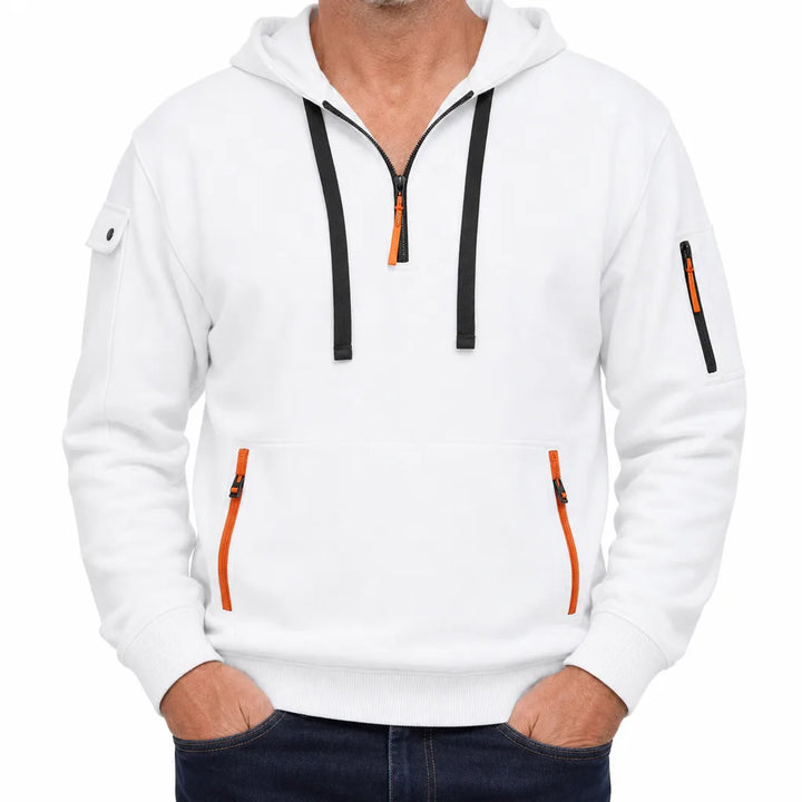 Lambert Utility Hoodie - Color:White;Size:XS