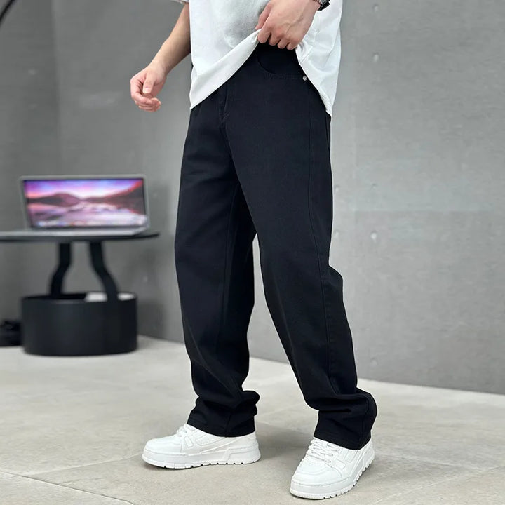 Lancaster | Men's Stylish Straight Leg Jeans  - Color:Black;Size:XS