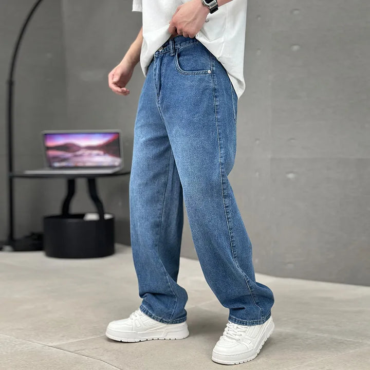 Lancaster | Men's Stylish Straight Leg Jeans  - Color:Blue;Size:XS