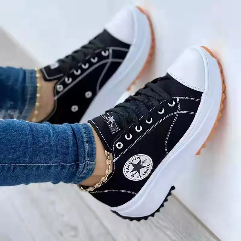 Landry | Women's Orthopedic Sneakers - Color:Black;Size:35
