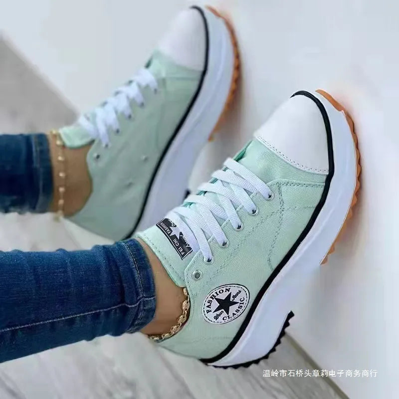 Landry | Women's Orthopedic Sneakers - Color:Green;Size:35
