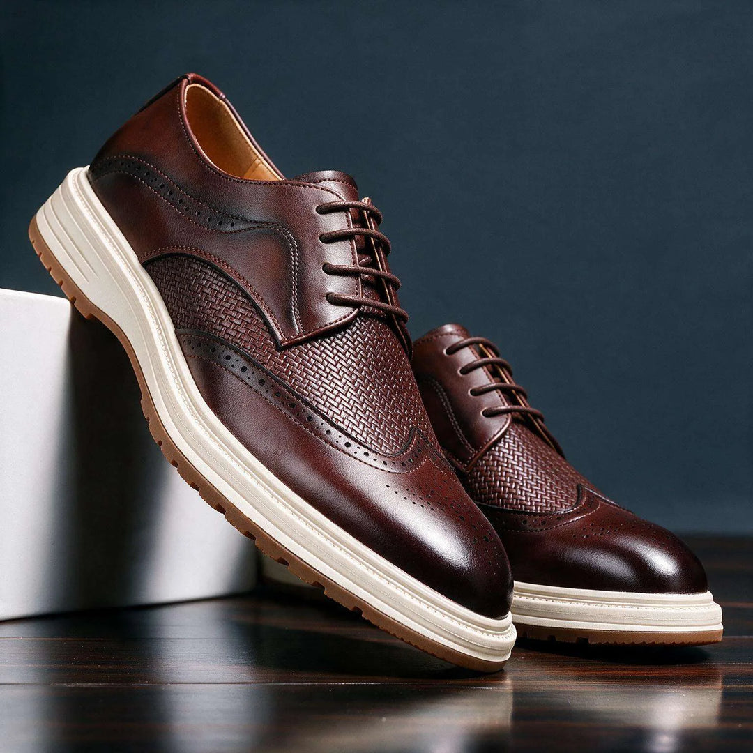 Brown Pair mens leather brogues dress shoe.jpg.jpg