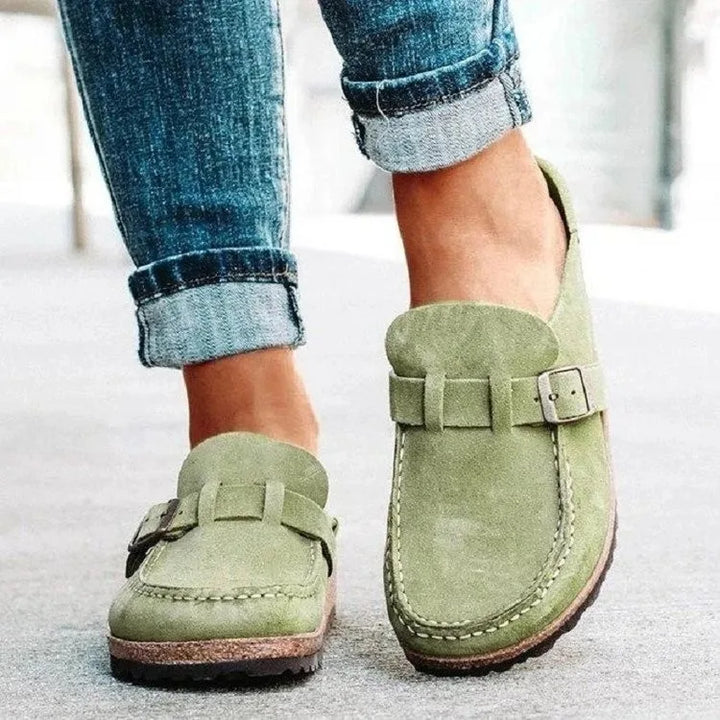 Lauren | Women's Stylish Orthopedic Shoes  - Color:Green;Size:35