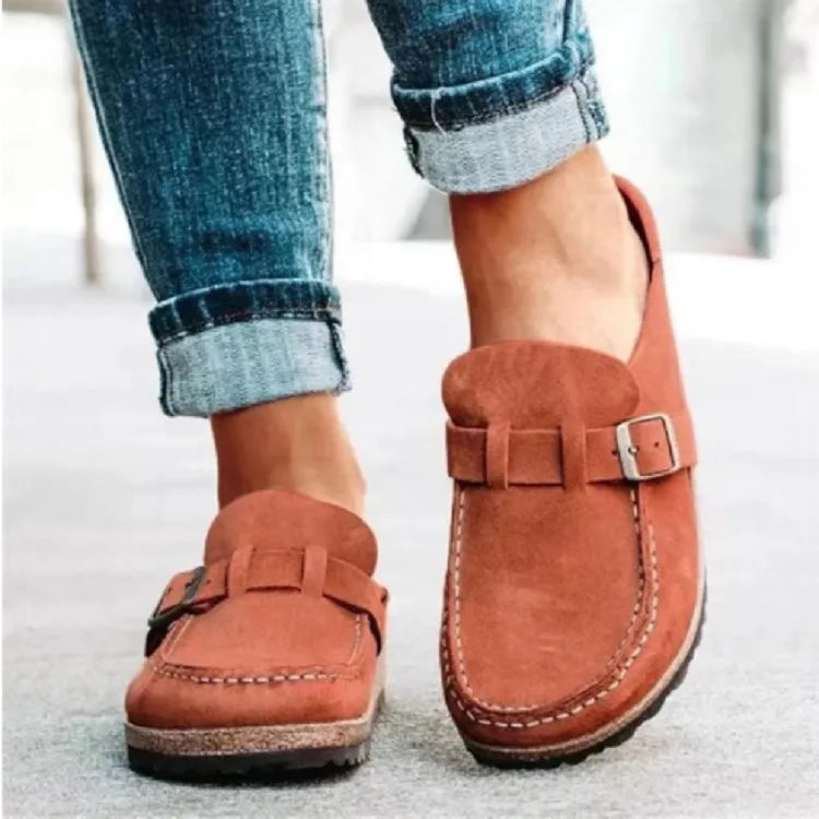 Lauren | Women's Stylish Orthopedic Shoes  - Color:Orange;Size:35