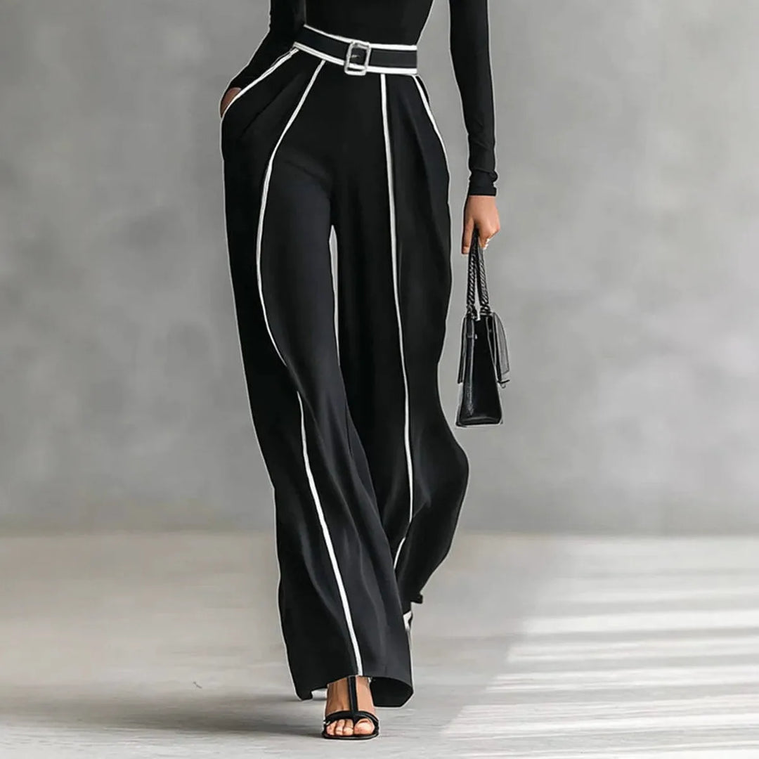Women's Laurent | Women's High-Neck Top and Wide-Leg Pants Set