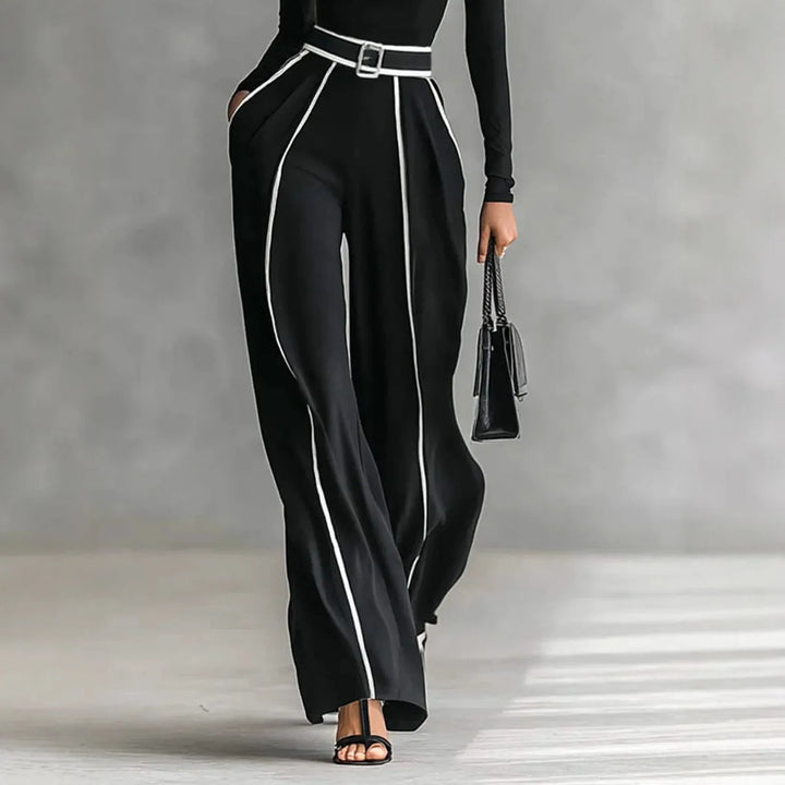 Women's Laurent | Women's High-Neck Top and Wide-Leg Pants Set