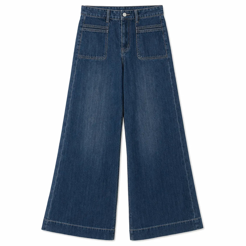 Laurie Flare Jeans - Color:Blue;Size:XXS