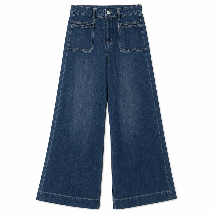 Laurie Flare Jeans - Color:Blue;Size:XXS