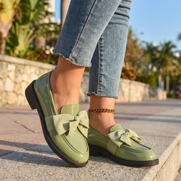 Women's Green Pennington Bow Mary Janes