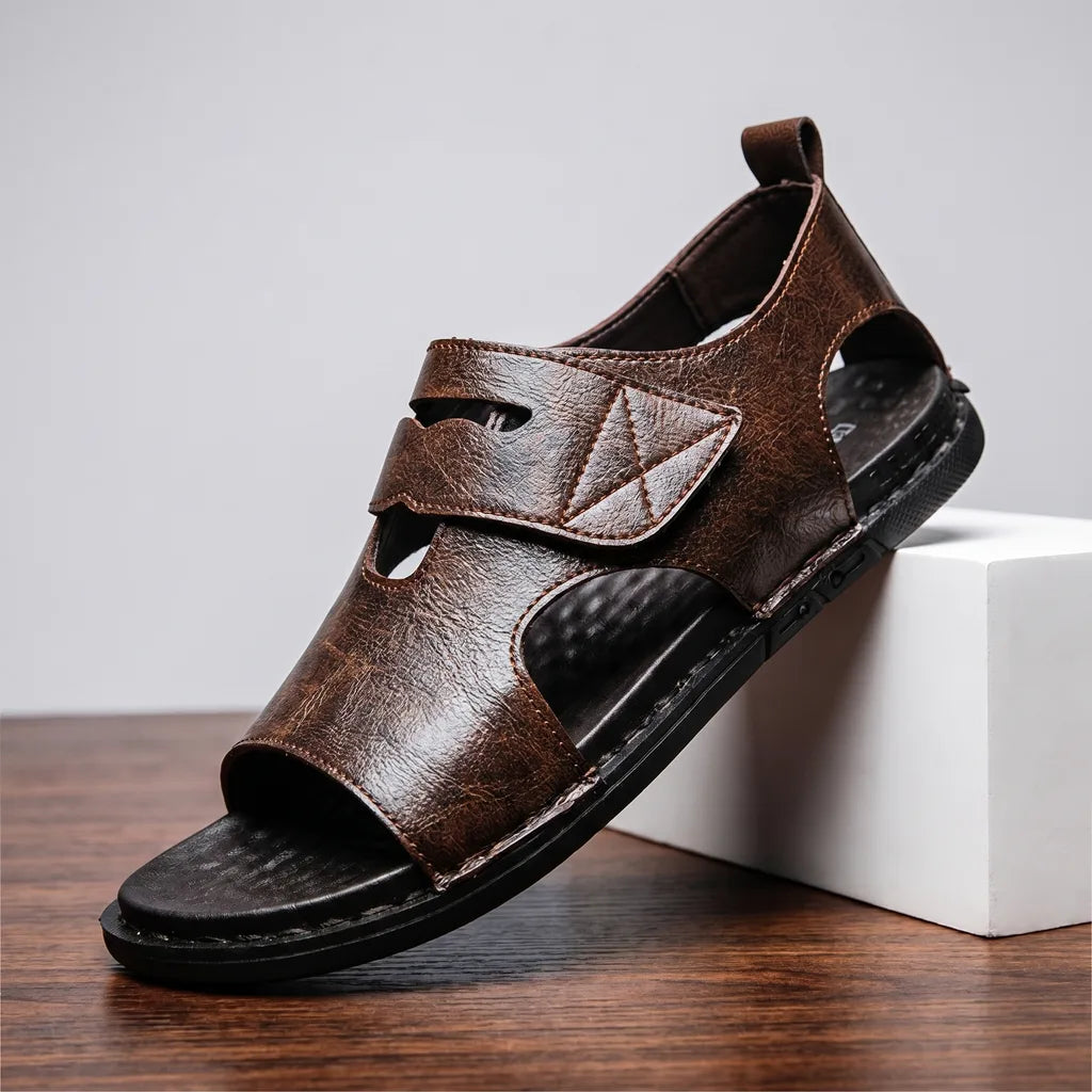 Men's Dark brown Bloom Open Toe Sandals