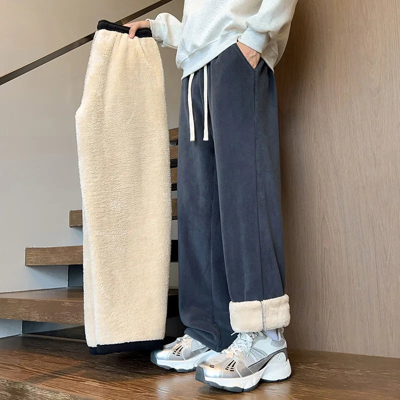 Leeds | Men's Soft Fleece Pants - Color:Dark Gray;Size:S