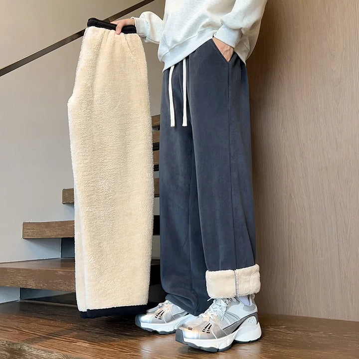 Leeds | Men's Soft Fleece Pants - Color:Dark Gray;Size:S