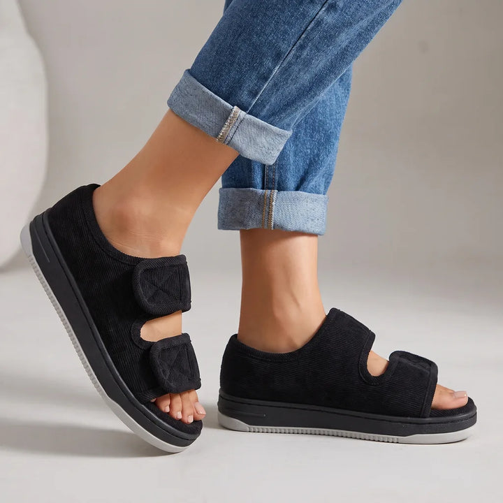 Lena Orthopedic Sandals - Color:Black;Size:38