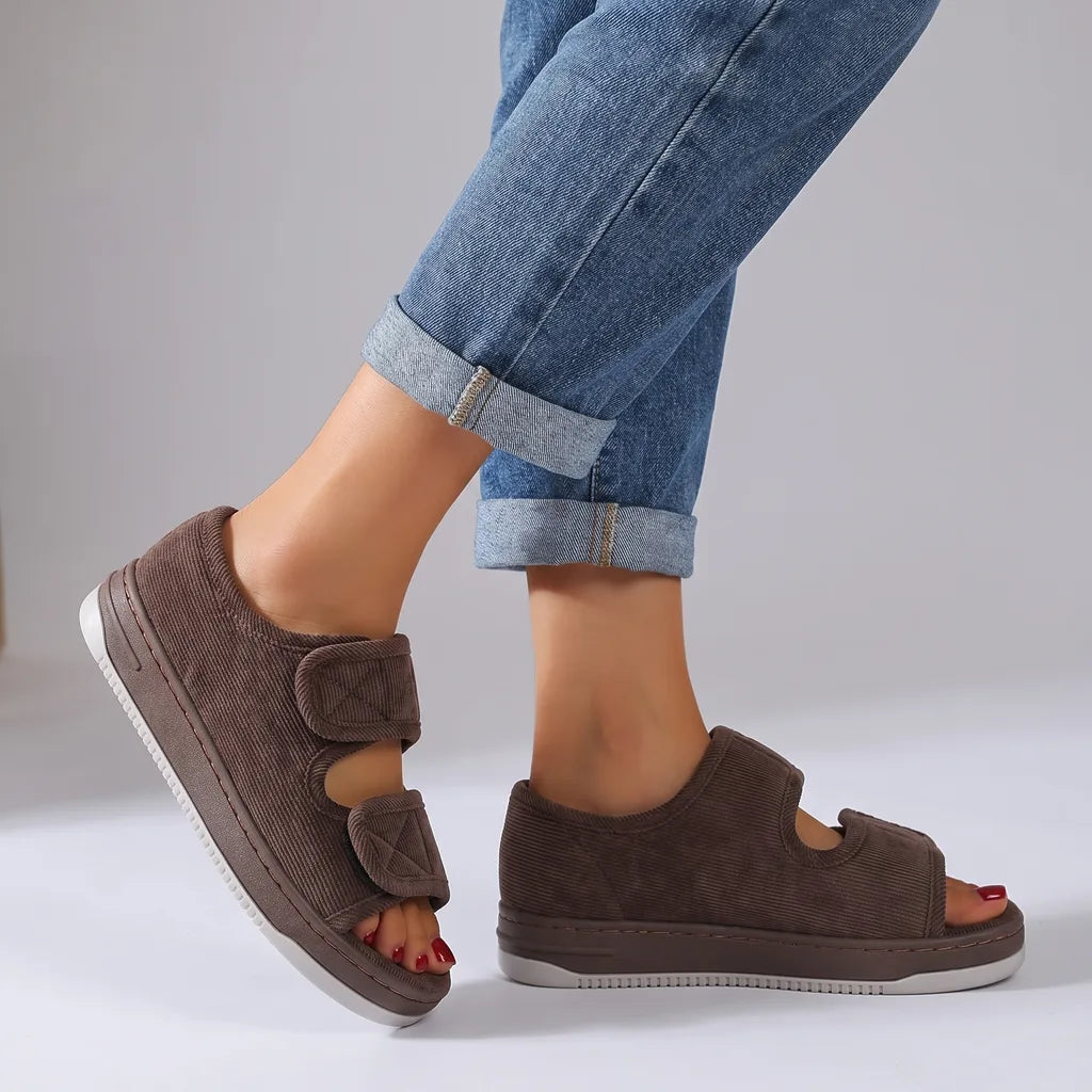Lena Orthopedic Sandals - Color:Brown;Size:38