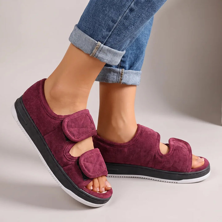 Lena Orthopedic Sandals - Color:Red;Size:38