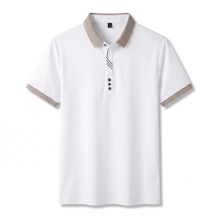 Lennon Stripe Polo - Color:White;Size:S