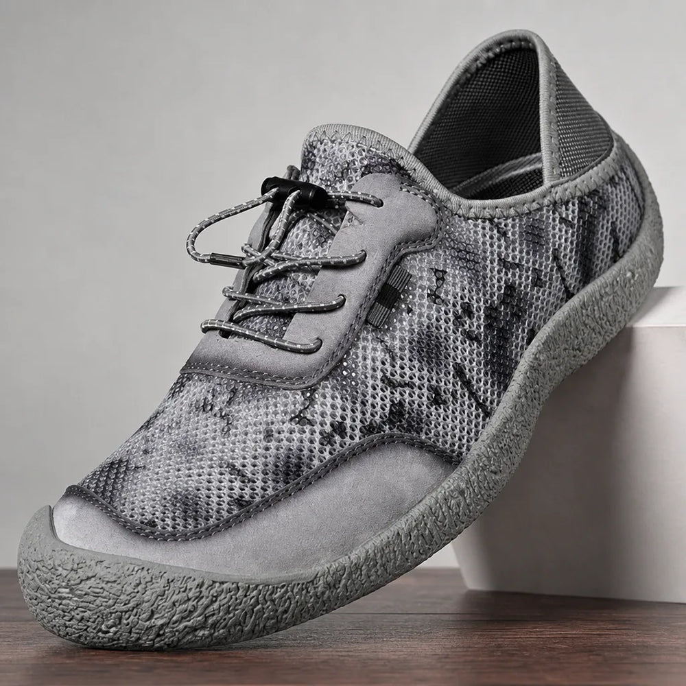 Men's Gray Leo Breathable Slip Ons