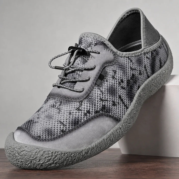 Men's Gray Leo Breathable Slip Ons