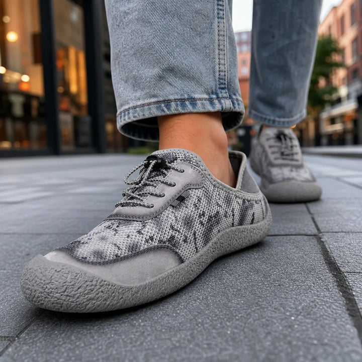 Men's Gray Leo Breathable Slip Ons