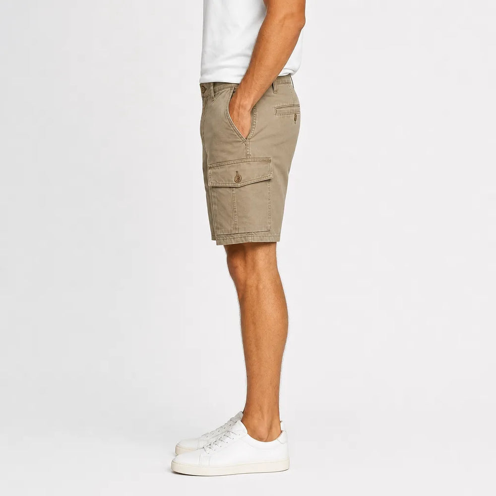 Men's Beige Horne Cargo Shorts