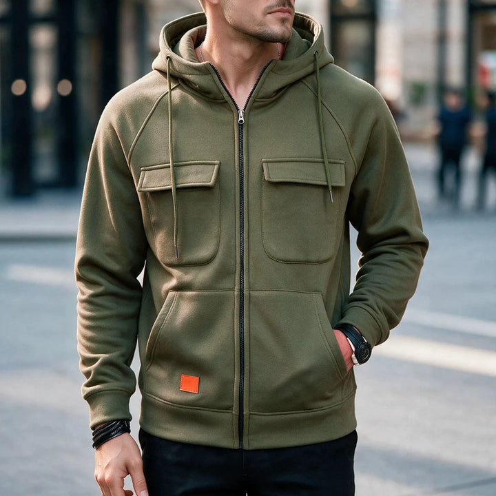 Leopold | Men's Premium Hoodie Jacket - Green