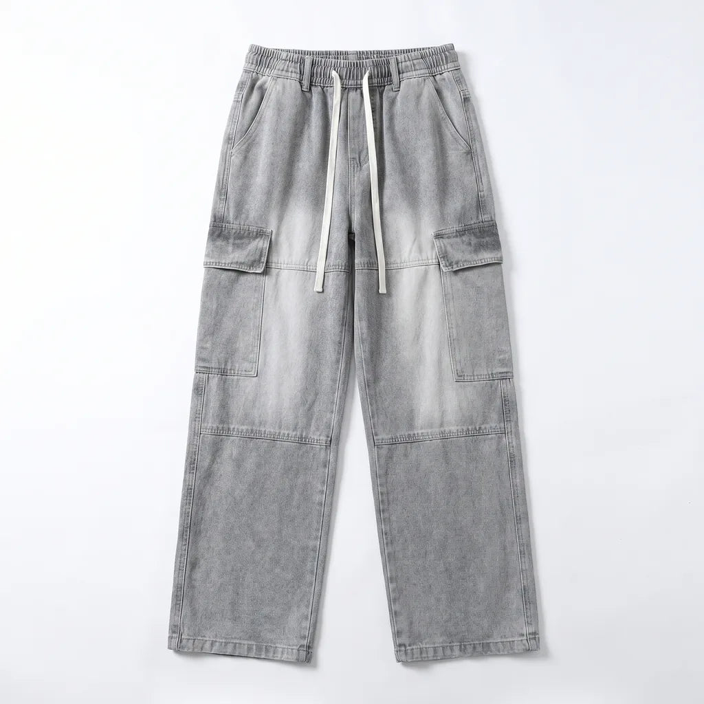 Lewys Loose Carpenter Jeans - Color:Cement Gray;Size:S