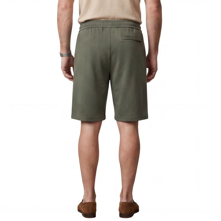 Army Green Mason Cotton Blend Shorts 5