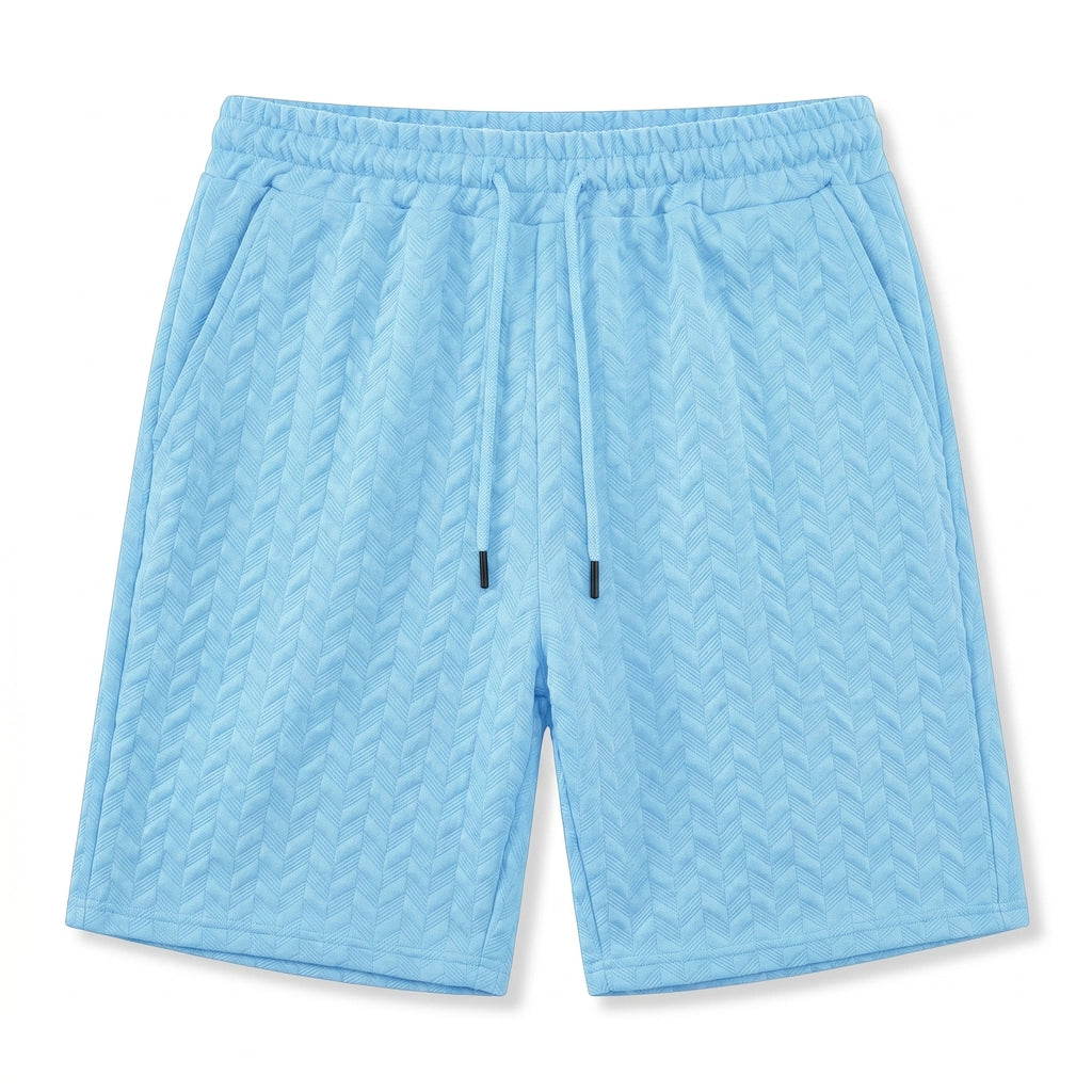 Zac Jacquard Shorts - Color:Light Blue;Size:XS