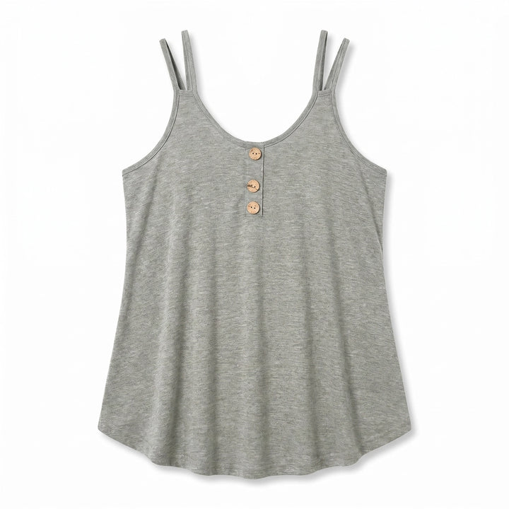 Lilian Tank Top - Color:Light Gray;Size:S