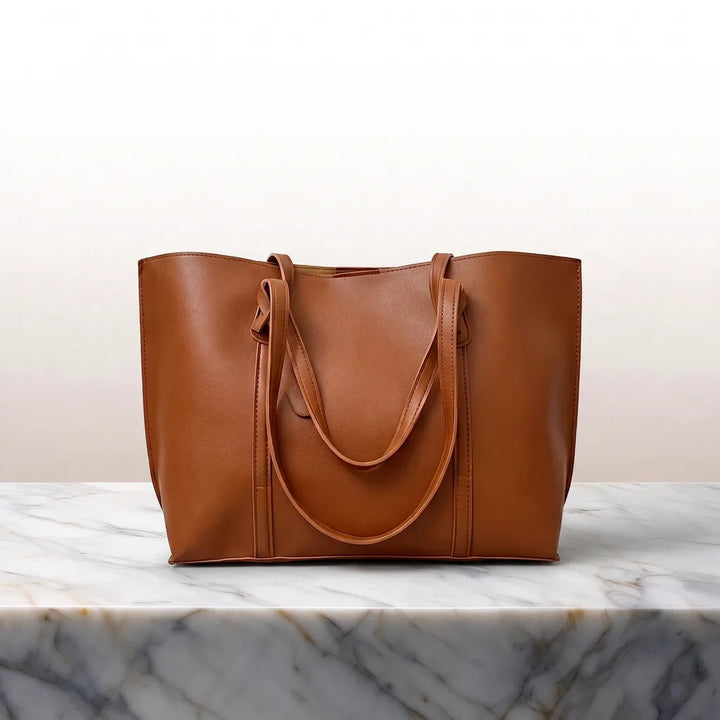 Lily Essential Tote - Color:Brown