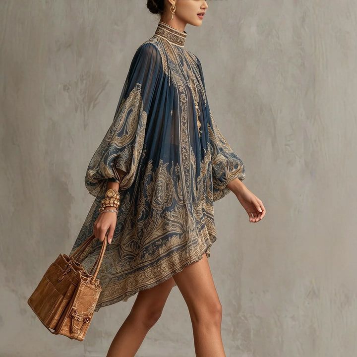 Women's Lily-Rose | Women's High-Neck Cocktail Mini Dress