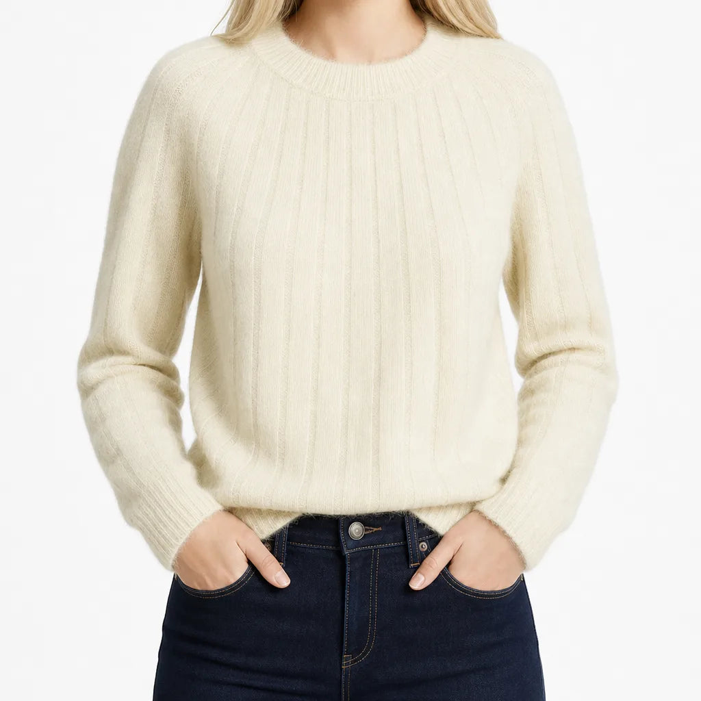 Women's Beige Hollister Cable Knit Sweater