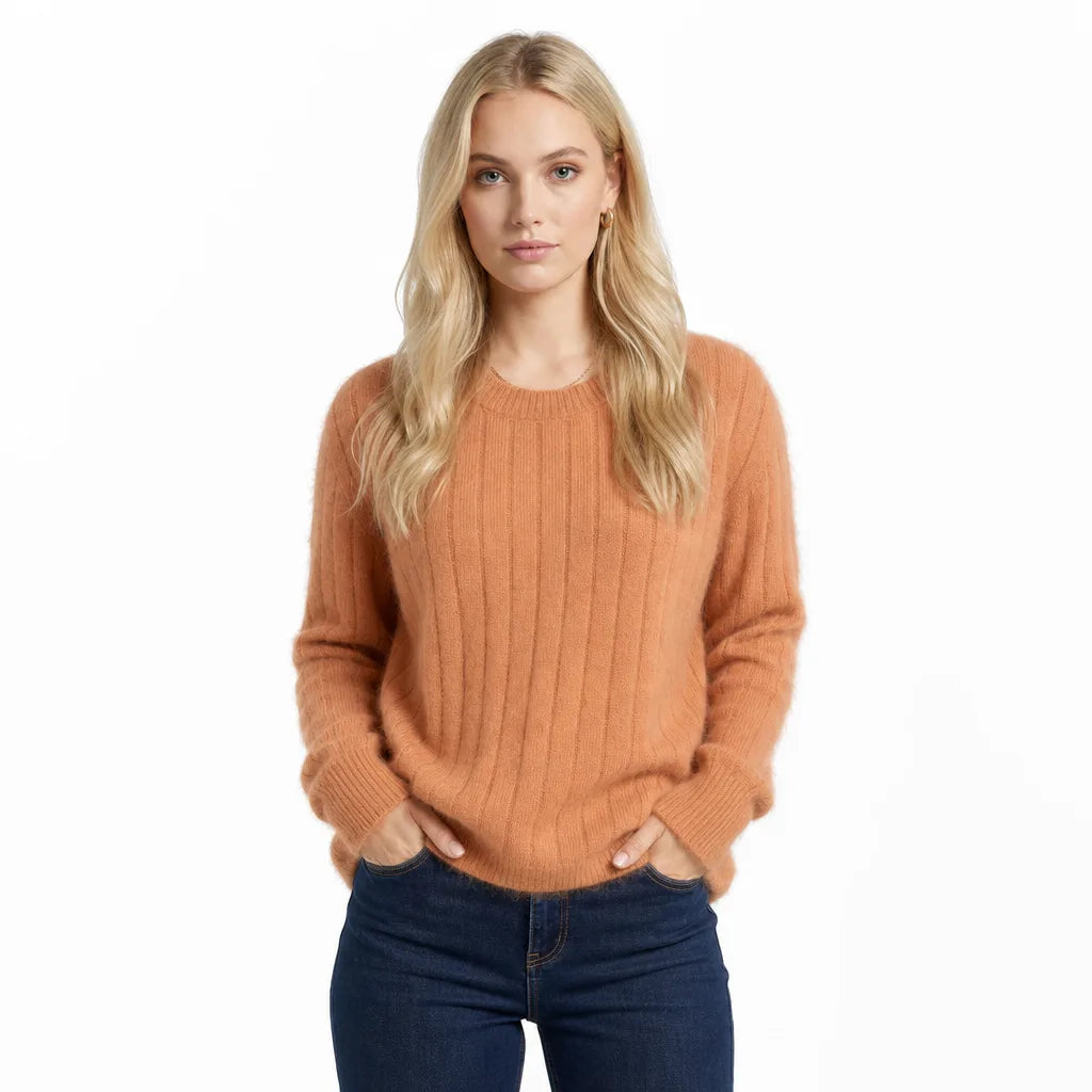 Women's Orange Hollister Cable Knit Sweater