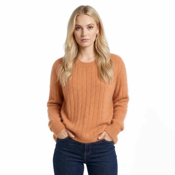 Women's Orange Hollister Cable Knit Sweater