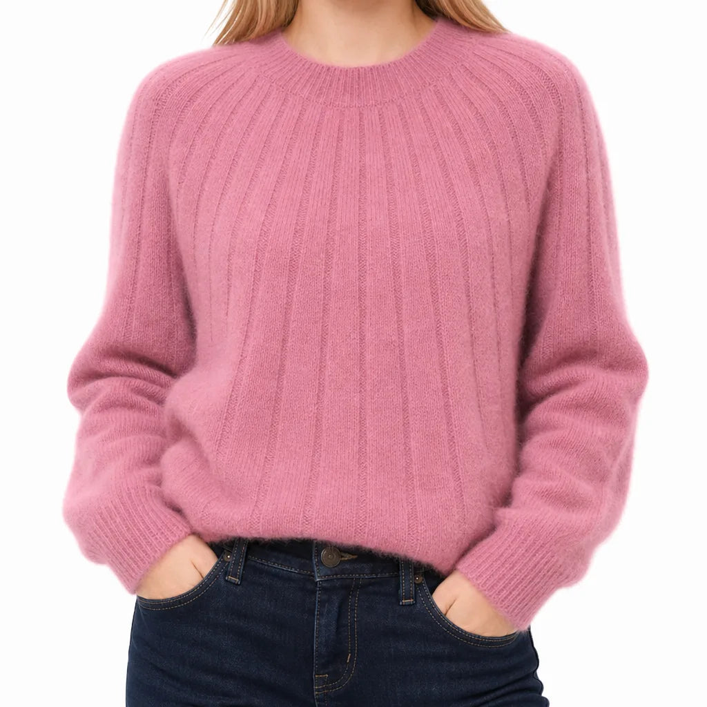 Women's Pink Hollister Cable Knit Sweater