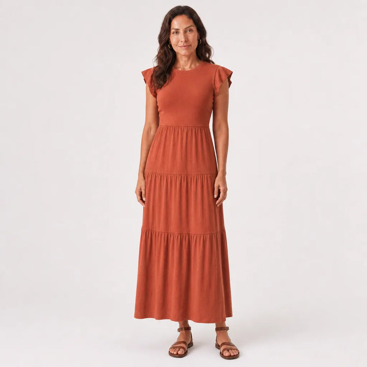 Women's Stanhope Flutter Sleeve Midi Dress