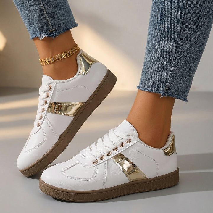 Liora Low-Top Trainers - Color:Gold;Size:35