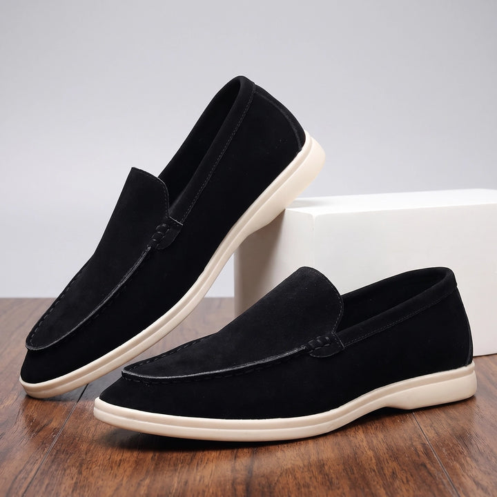Lorenzo Italian Loafers - Color:Black;Size:39