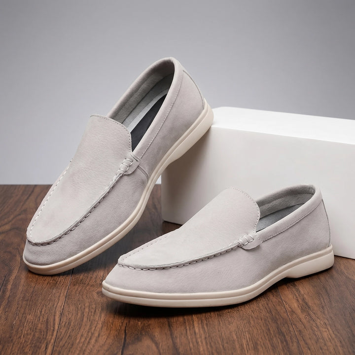 Lorenzo Italian Loafers - Color:Gray;Size:39