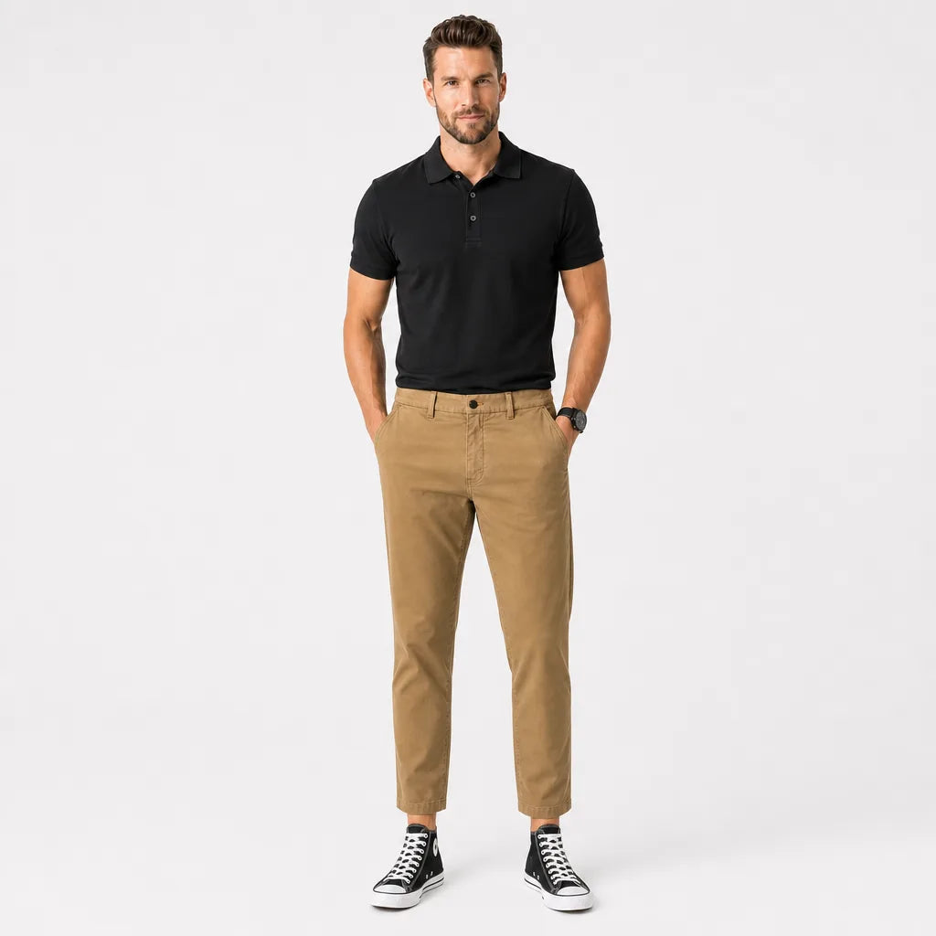 Men's Delaney Cotton Tapered Trousers