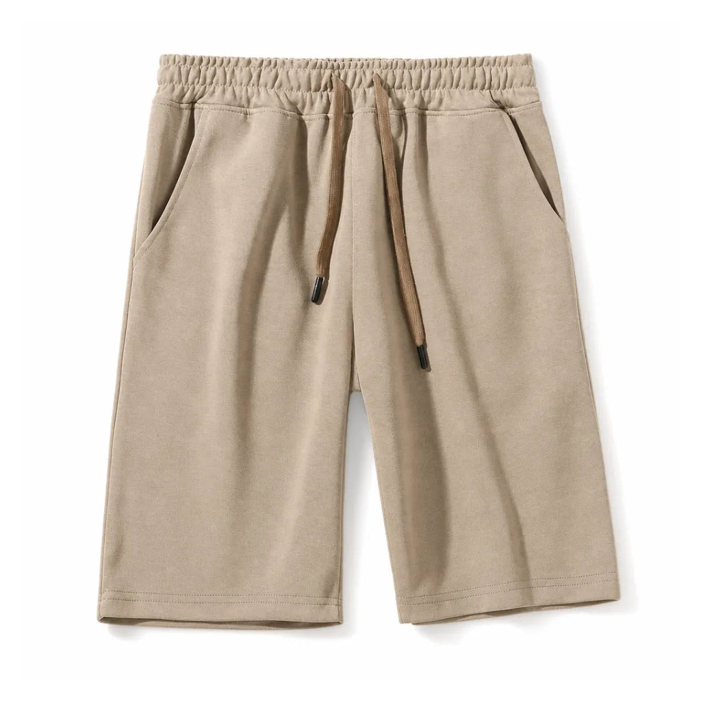 Louis Wide-Leg Shorts - Color:Beige;Size:S
